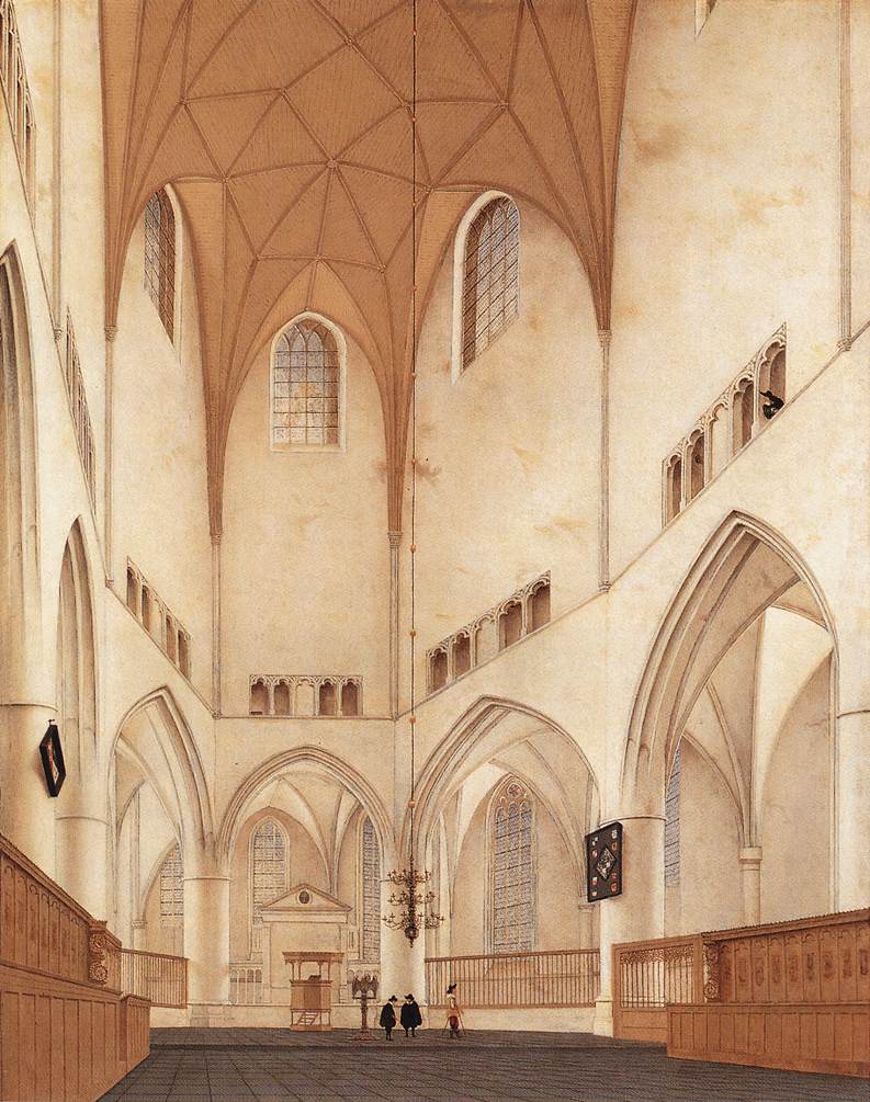 Interior of the Choir of St Bavo at Haarlem